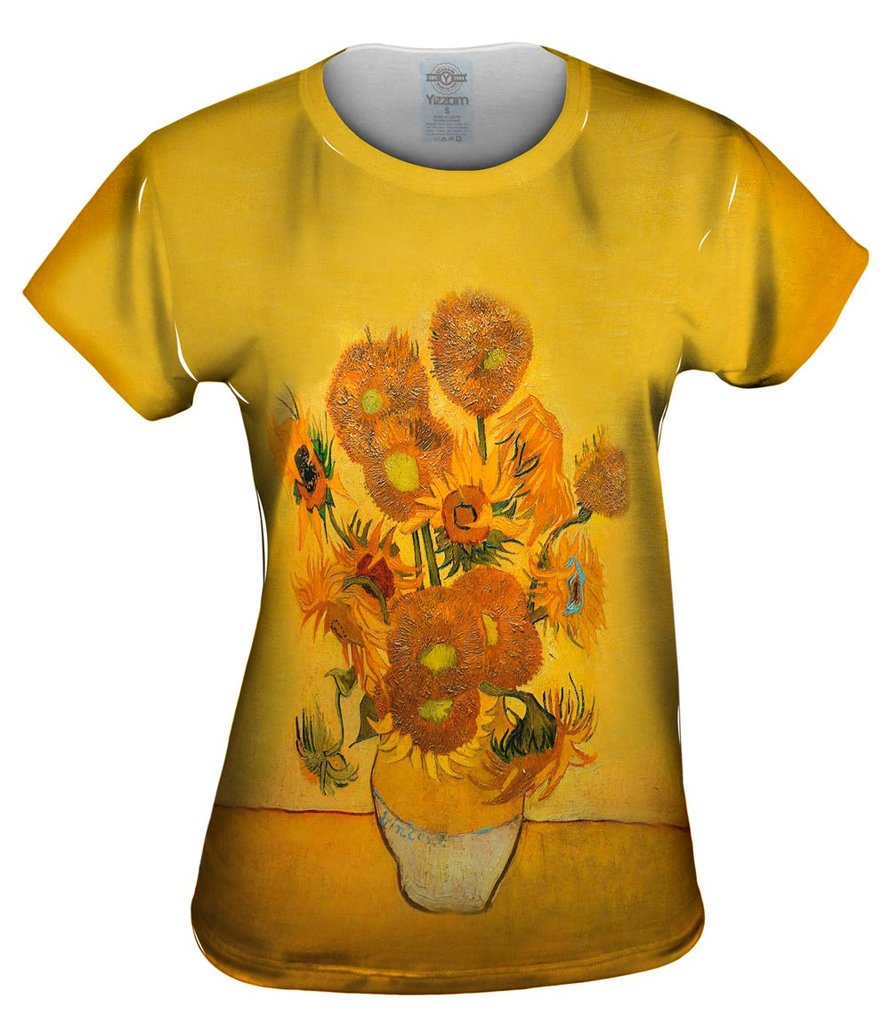 Van Gogh Sunflowers Womens Tshirt