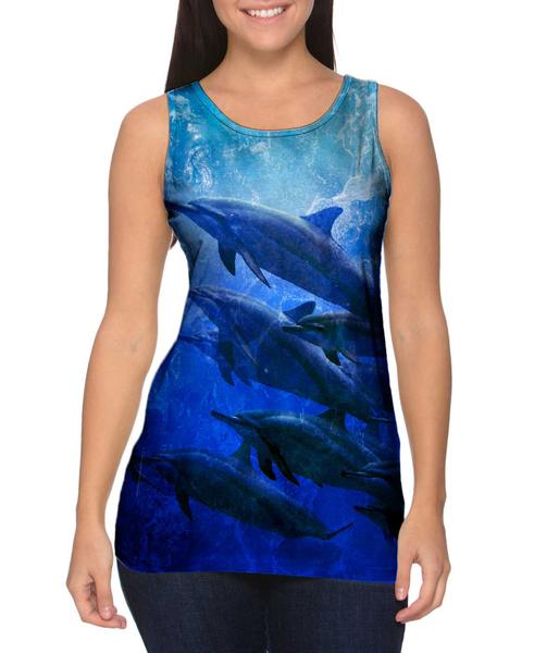 Blue_Cool_Dolphin_womens_tank