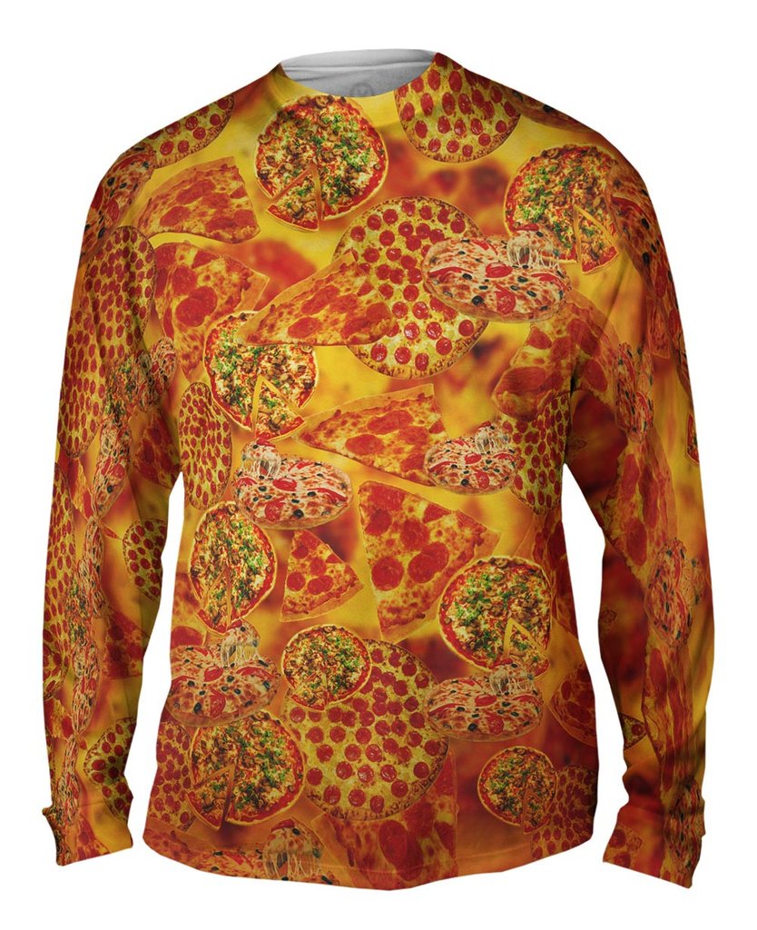 Pizza Mens Long Sleeve Shirt