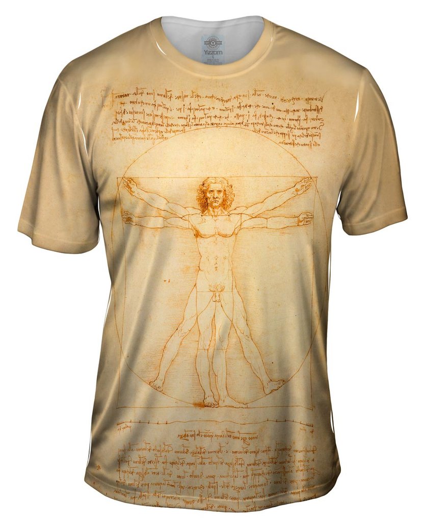 Vitruvian Man Mens T-shirt