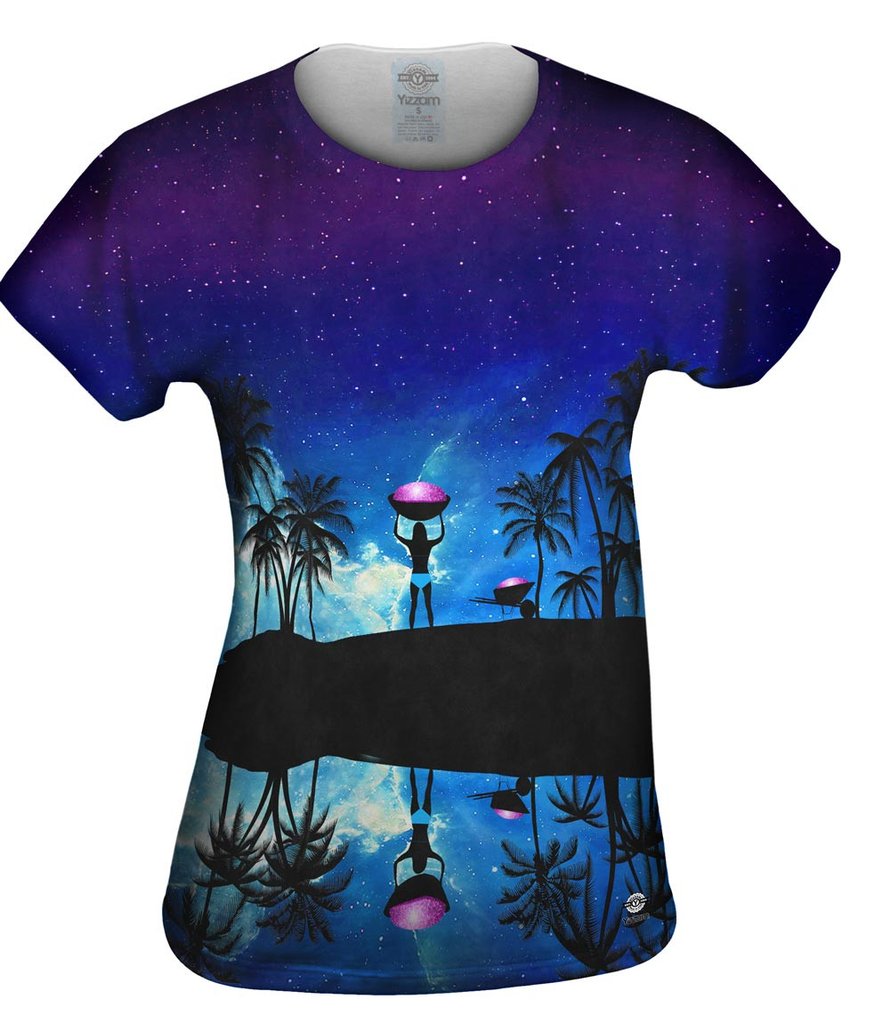 Beach Galaxy Womens T-shirt