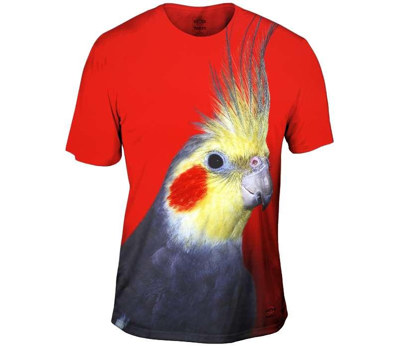 Curios Cockatiel Mens T-shirt