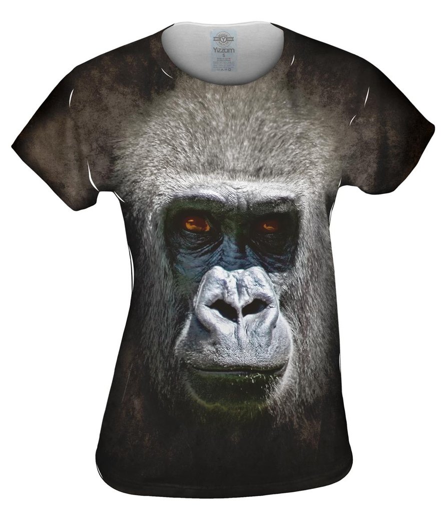 Gorilla Face Womens Tshirt