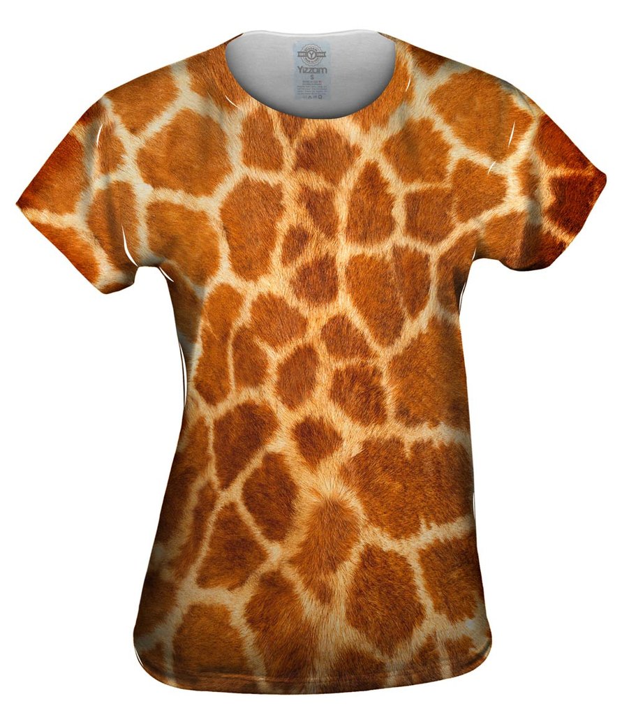 Giraffe Skin Womens Tshirt