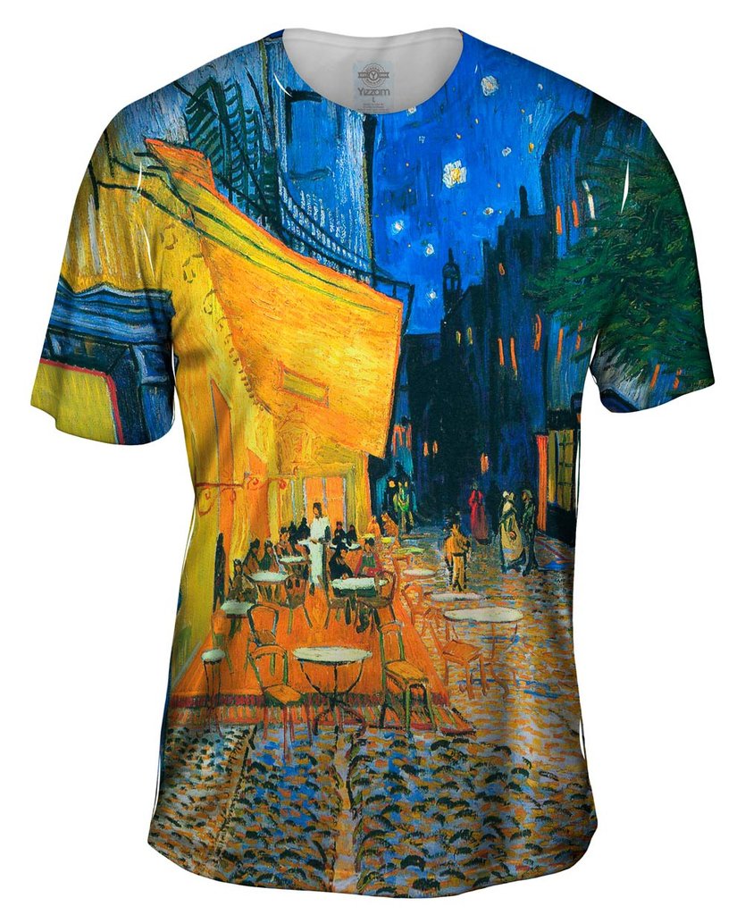 Vincent van Gogh The Terrace Café On The Place Du Forum In Arles At Night Arles Mens T-Shirt