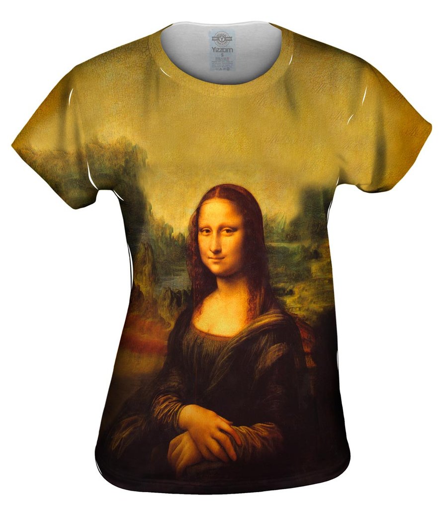 Da Vinci Mona Lisa Womens Tshirt